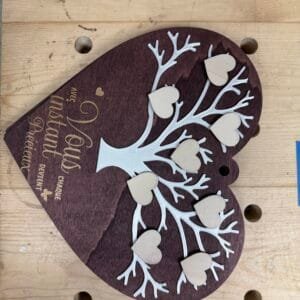 boule arbre coeur 30cm x 30cm