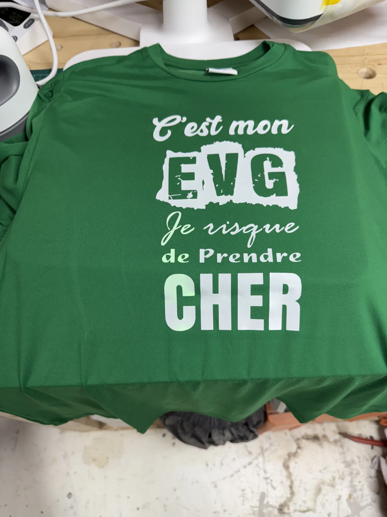 T-shirt personnalise (flocage) par KreativPM