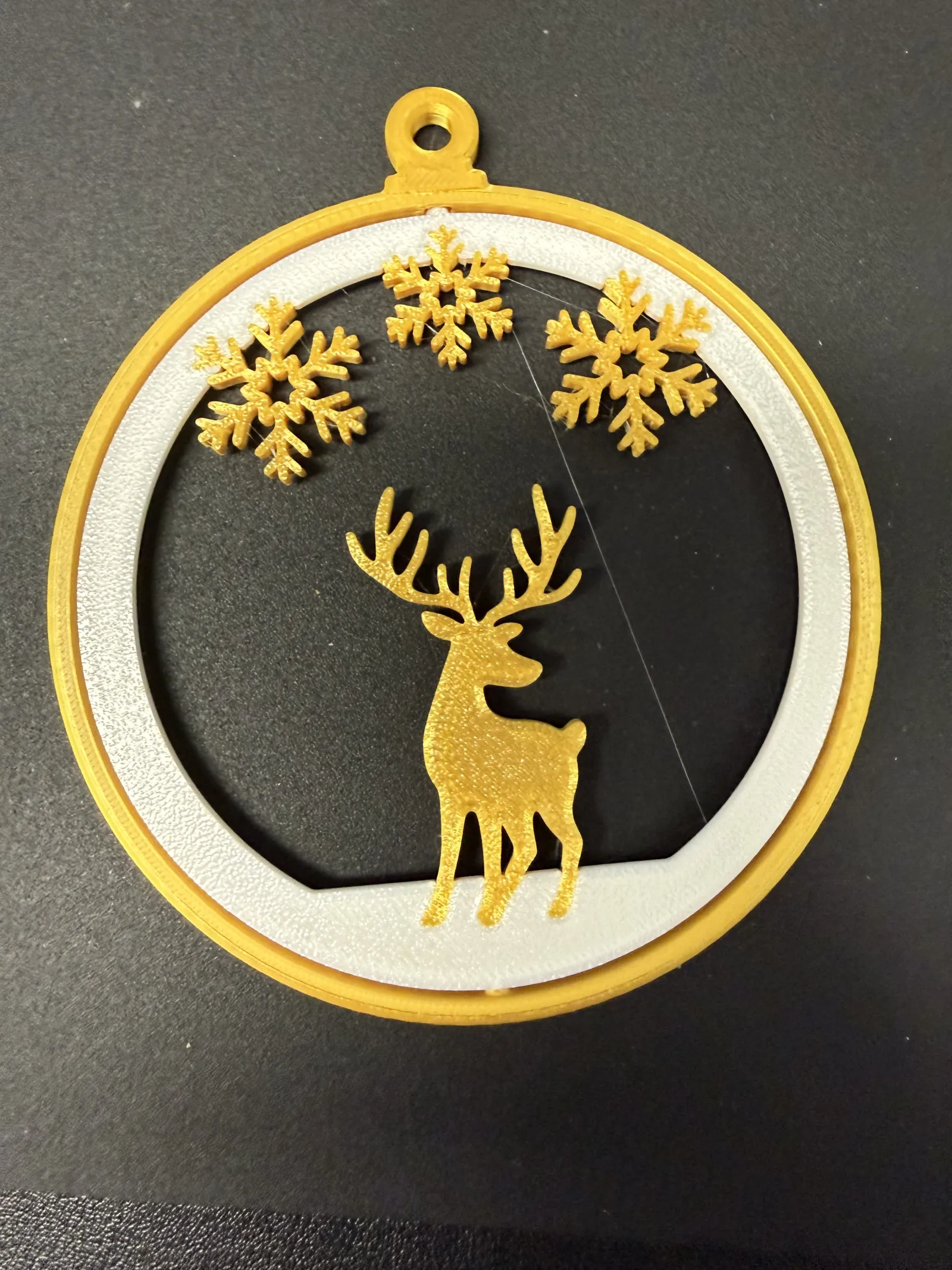 Gravure laser sur bois - renne