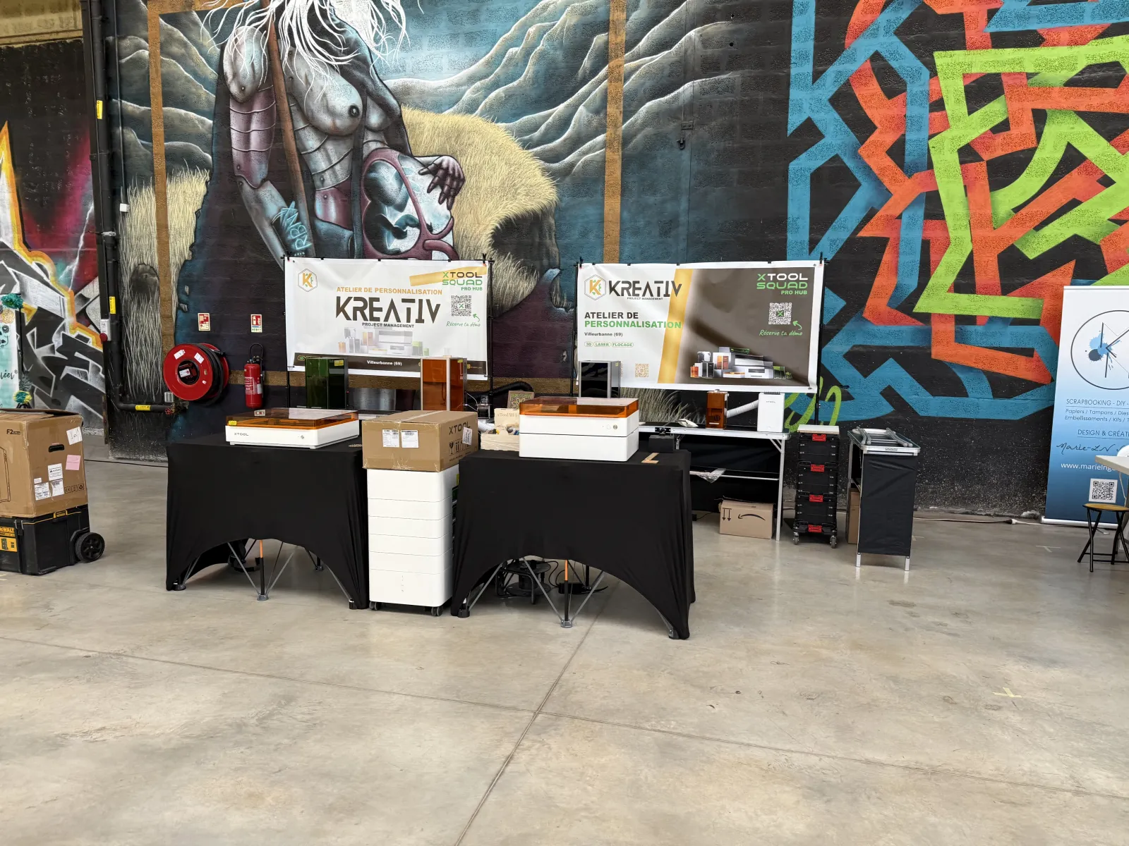 Presentation de nos creations sur un salon de createurs