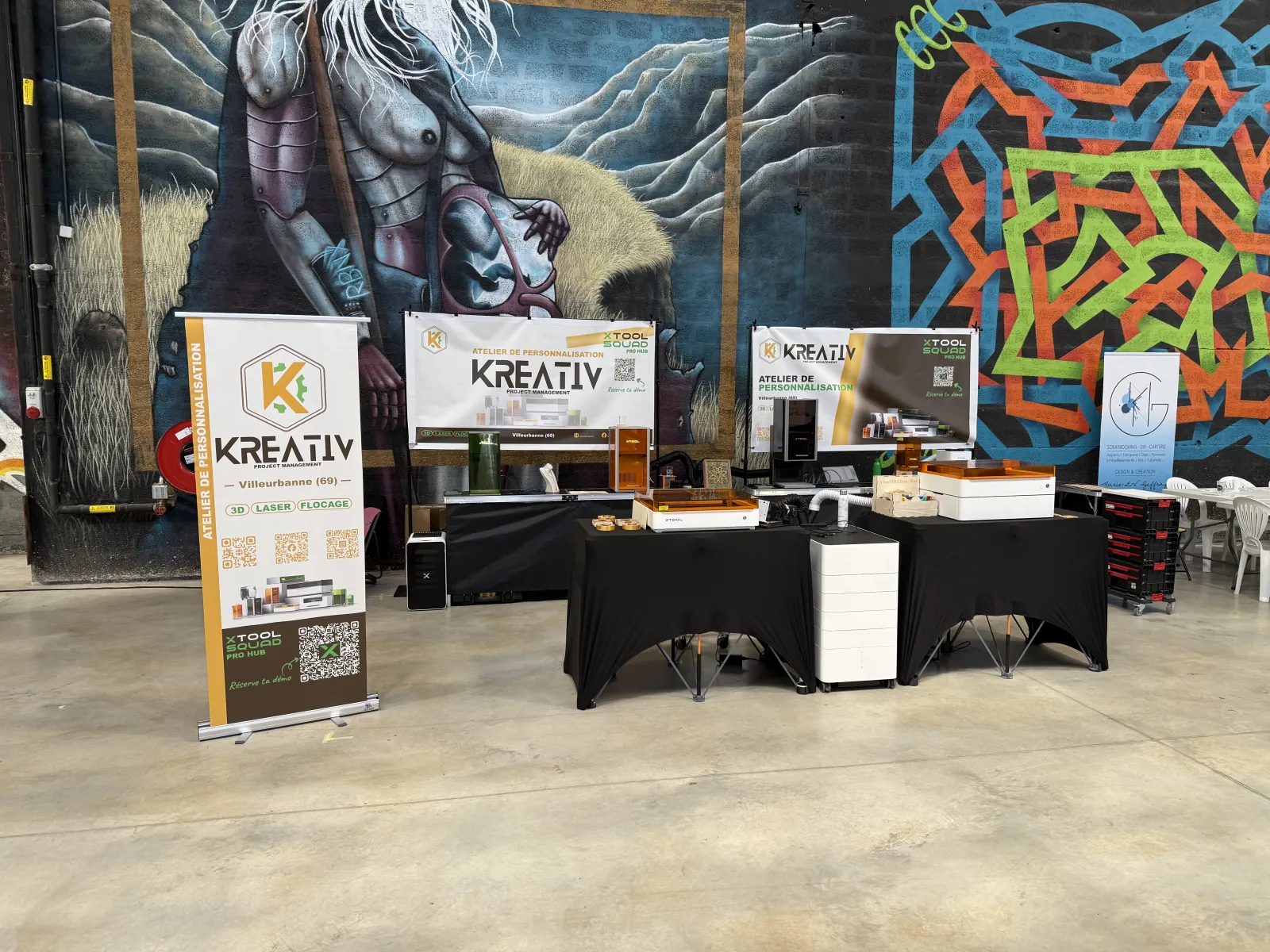Notre stand sur un marche de Noel